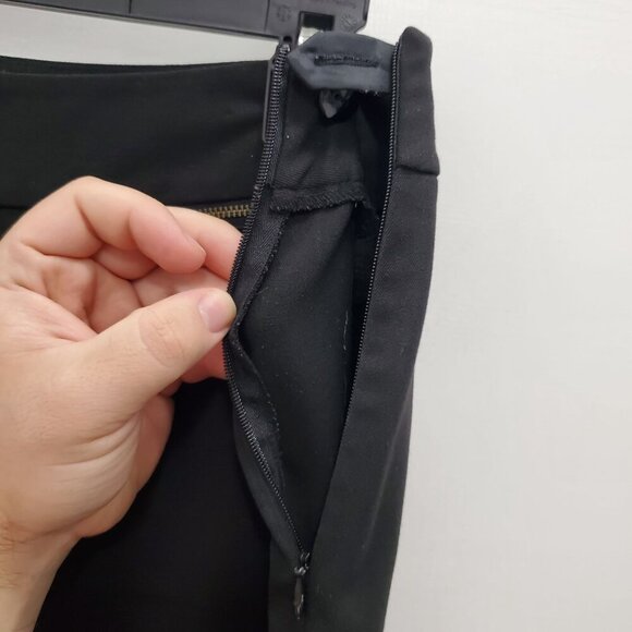 Talbots Women's Vintage Black Stretch Flat Front Dress Pants Trousers Size 12 - Picture 3 of 7